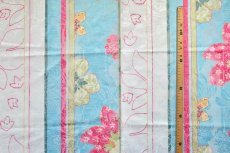 画像5: 「F在庫」廃盤はぎれ93×49：さくら（ジャカード、水色・ピンク） (5)