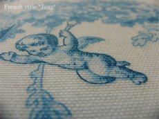 画像4: 「J即納」はぎれ70×50：ブランコに乗った少女（キャンバス、白ベースブルー） (4)