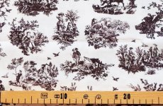 画像4: 「J即納」はぎれ72×50：オベール（色番107 ホワイトベースマロンショコラ） (4)