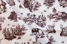 画像7: 「J即納」はぎれ72×50：オベール（色番107 ホワイトベースマロンショコラ） (7)