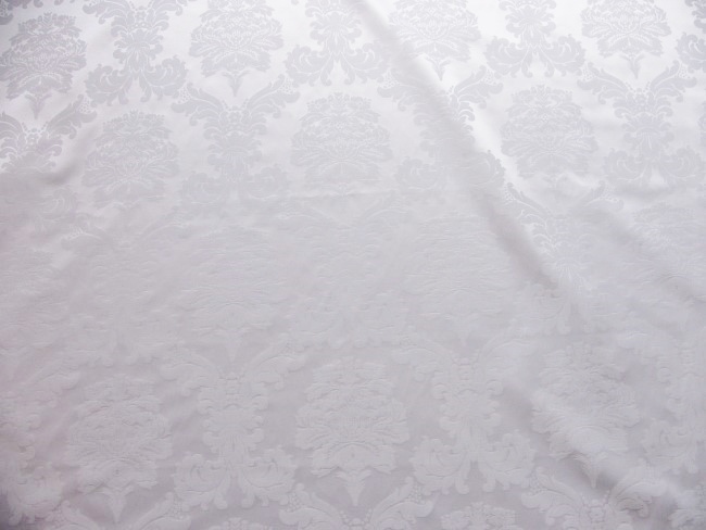 画像1: 「J即納/F在庫」はぎれ70×50:ダマスコ(色番02アイボリー) (1)