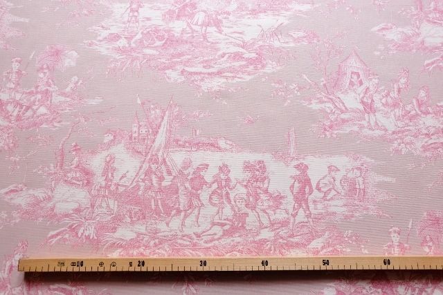 画像4: 「取寄せ」布：水の物語（ピンクベース、キャンバス） (4)